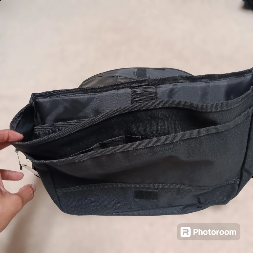 Harry Moon Black Messenger Bag Laptop Book Bag School Bag Crossbody Space